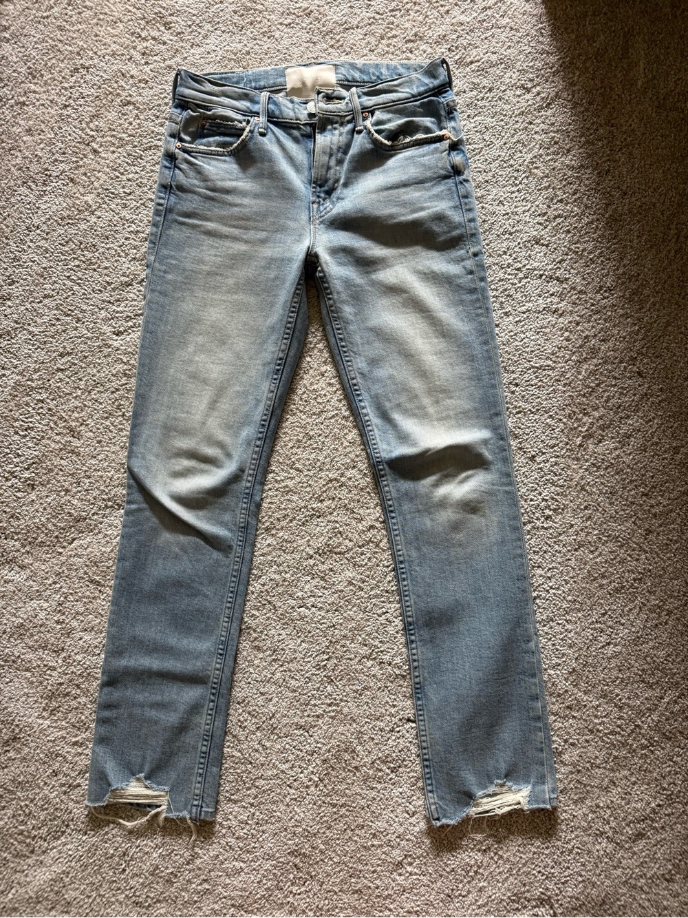 MOTHER Light Blue Skinny Jeans
